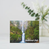 マルチノマ滝、コロンビアリバーゲージ、オレゴン ポストカード (スタンド正面)