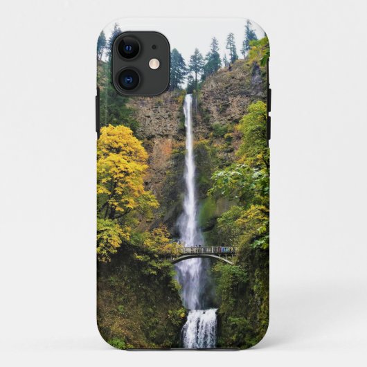 マルチノマ滝、コロンビアリバーゲージ、オレゴン Case-Mate iPhoneケース (裏面)
