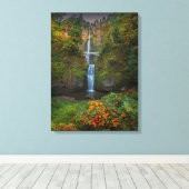 マルチノマ秋 |オレゴン州コロンビア川峡谷 キャンバスプリント (インサイチュ (ウッドフロア))