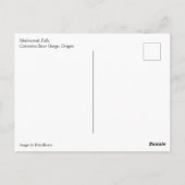 マルチノ滝ブリッジ修理,オレゴン ポストカード (裏面)