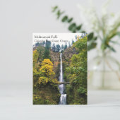 マルチノ滝、コロンビアリバーゲージ、オレゴン州ポスト ポストカード (スタンド正面)