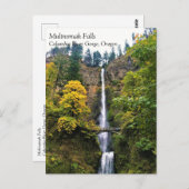 マルチノ滝、コロンビアリバーゲージ、オレゴン州ポスト ポストカード (正面/裏面)