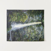 マルチノ滝-1 (オリジナル油彩画) タペストリー (正面(横))