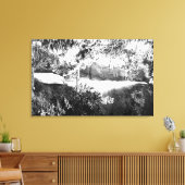 マルチノ滝PhotographColumbia Riverまたは2 キャンバスプリント (インサイチュ (リビング))