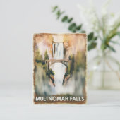 マルチノ秋ヴィンテージ水の色絵を描の旅行 ポストカード (スタンド正面)