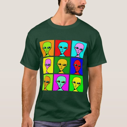 マルチバポップ・アートのーサルカスタマイズ- Tシャツ (正面)