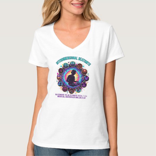 マルチバースゲートウェイDJポータルTシャツ Tシャツ (正面)