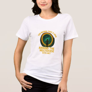マルチバースミニスカートのシルエット トライブレンドTシャツ