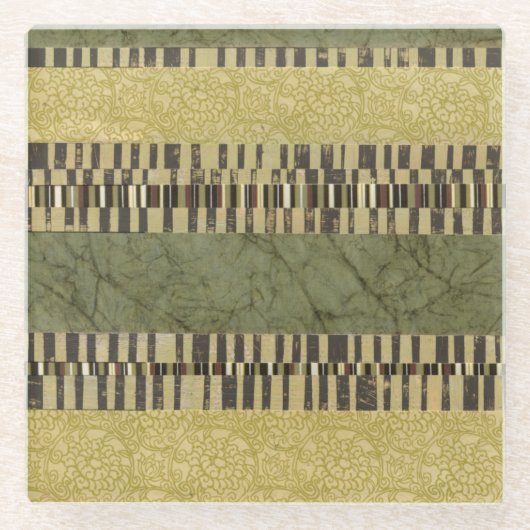 マルチパターン化パネ絵画ル ガラスコースター (正面)