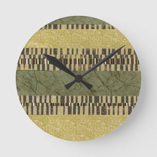 マルチパターン化パネ絵画ル ラウンド壁時計 (正面)