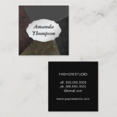 マルチファセット石板 スクエア名刺 (正面/裏面)