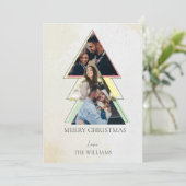 マルチフォトツリーメリークリスマスホリデーカード (スタンド正面)