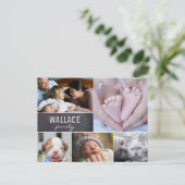 マルチフォトファミリーフォトコラージュ懇親会 ポストカード (スタンド正面)