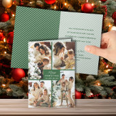 マルチフォトメリークリスマスフォールディンググリーン シーズンカード