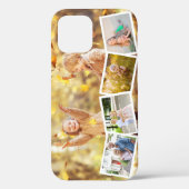 マルチフォト5枚ジグザグコラージュ横長デザイン Case-Mate iPhoneケース (裏面)