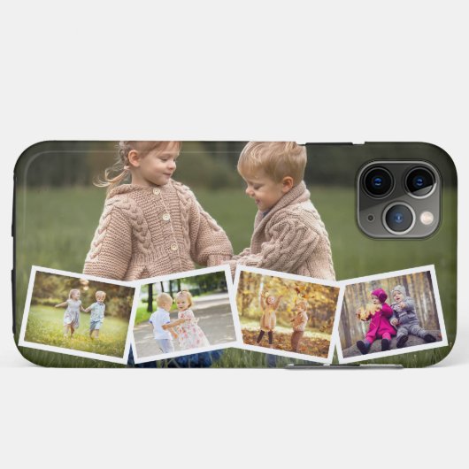 マルチフォト5枚ジグザグコラージュ水平 Case-Mate iPhoneケース (裏面(横))