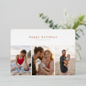 マルチフォト ホイルプレス 現代のフォトカード 箔シーズンカード (立ち正面)