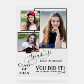 マルチフォト 卒業 アクリル 記念 ディスプレイ (正面)