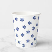 マルチブルースノーフレークスターバスト 紙コップ (裏面)