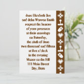 マルチプレイヤーモード(チョコレート結婚式招待状) 招待状 (スタンド正面)