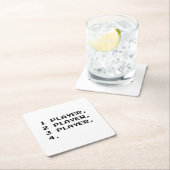 マルチプレイヤー スクエアペーパーコースター (インサイチュ)