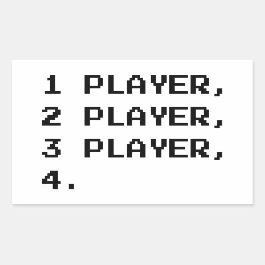 マルチプレイヤー 長方形シール (正面)