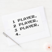 マルチプレイヤー 長方形シール (封筒)