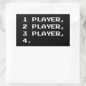 マルチプレイヤー 長方形シール (バッグ)