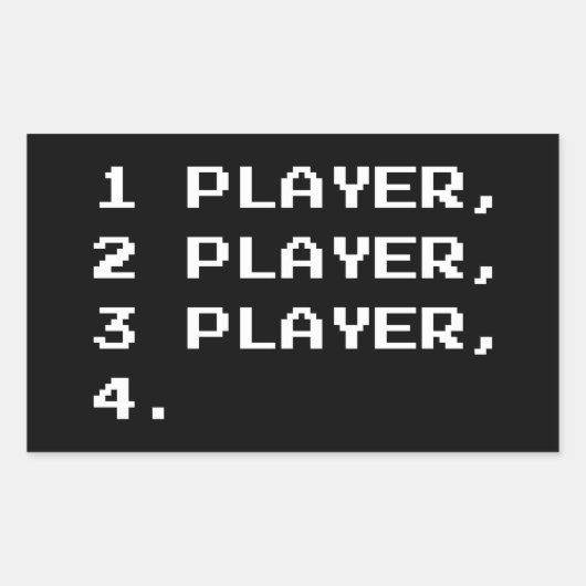 マルチプレイヤー 長方形シール (正面)
