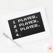 マルチプレイヤー 長方形シール (封筒)