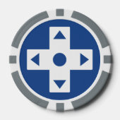 マルチプレーヤーモード（青） ポーカーチップ (正面)