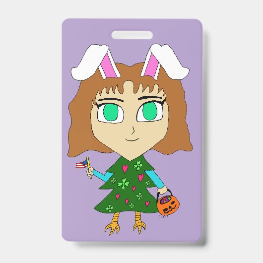 マルチホリデーちび バッジ (正面)