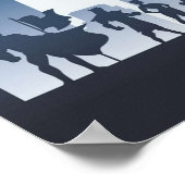 マルチボーダーボードゲームのミニマリストのセンチネル ポスター (角)