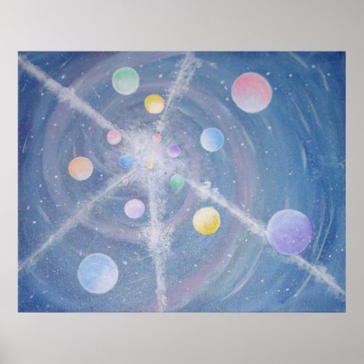 マルチムーンズプリント ポスター (正面)