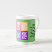 マルチメッセージ ハッピー father's day ボーンチャイナマグカップ (正面右)