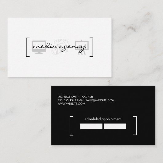 マルチメディア/アポイントメント 予約カード (正面/裏面)