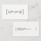 マルチメディア 名刺 (正面/裏面)