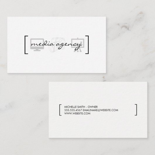 マルチメディア 名刺 (正面/裏面)