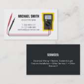 マルチメートル電気技師名刺 名刺 (正面/裏面)