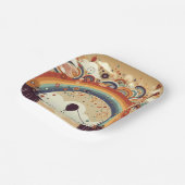 マルチレインボーベビーシャワー ペーパープレート (傾斜あり)