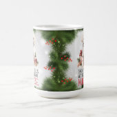 マルチーズおもしろい犬プンクリスマスコーヒーマグ コーヒーマグカップ (中央)