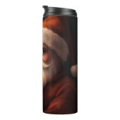 マルチーズとサンタクロースフェスティバルクリスマス タンブラー (回転右)