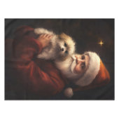 マルチーズとサンタクロースフェスティバルクリスマス テーブルクロス (正面(横))