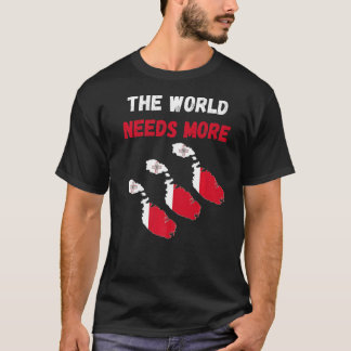 マルチーズの人々とファンのために世界はより多くのMを必要とする Tシャツ