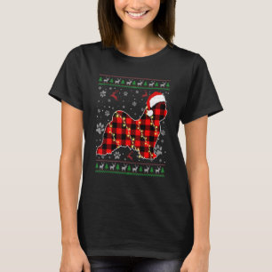 マルチーズの犬 クリスマス サンタ帽子 ださいクリスマスセーター Tシャツ