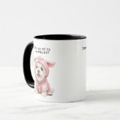 マルチーズの豚の着ぐるみギフト 犬のお母さん/お父さんへ マグカップ (正面左)