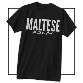マルチーズの飼い主&愛好家のためのマルチーズお父さんTシャツ Tシャツ