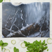 マルチーズは雪のクリスマスを許す キッチンタオル (折り畳み)