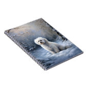 マルチーズは雪のクリスマスを許す ノートブック (右側)