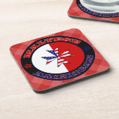 マルチーズアメリカンクロスエンサインコースターセット コースター (左側)